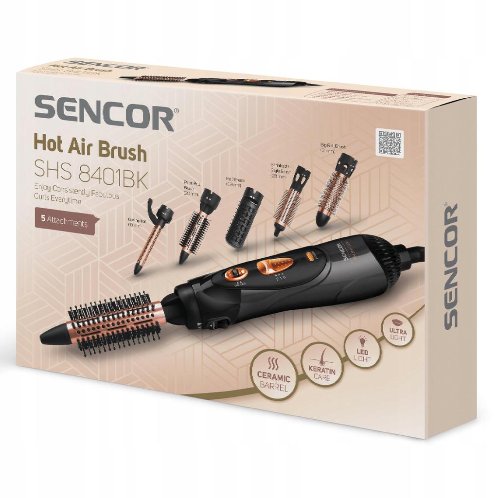 Sencor Shs 8401Bk Hair Dryer-Curler 1 Pc