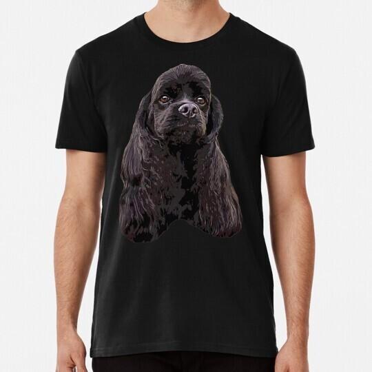 American Cocker Spaniel Black T-Shirt XXXXL