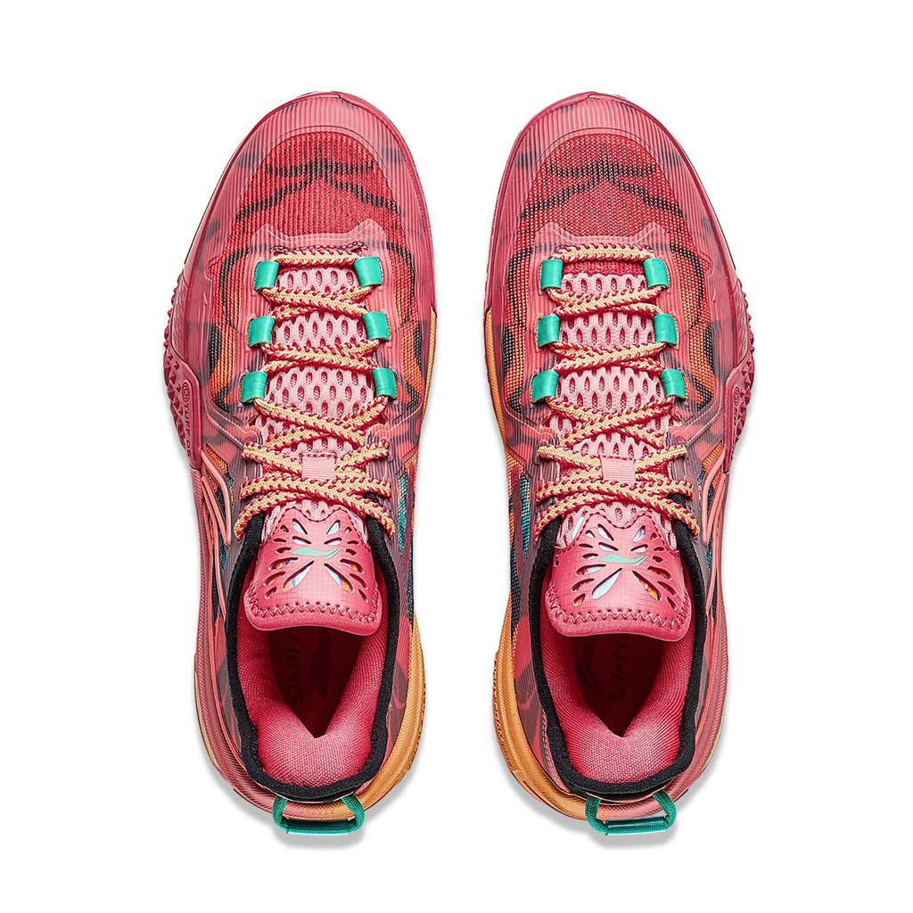 Li Ning Jie Ao, Metamorphosis Cushioning Slip Resistant Abrasion Resistant Lightweight Rebound Low Top Basketball Shoes ABFU019-12