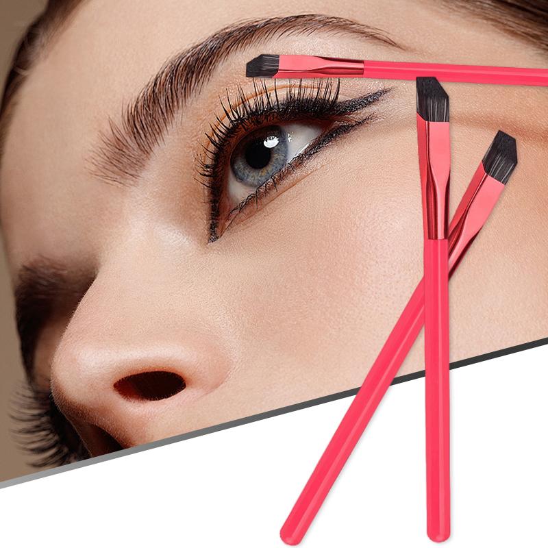 1pc Wild Eyebrow Brush Multifunction Simulated Eyebrow Hair Makeup Brush Square Stereoscopic Painting Hairline Eyebrow Portable Hairline Beauty Makeup