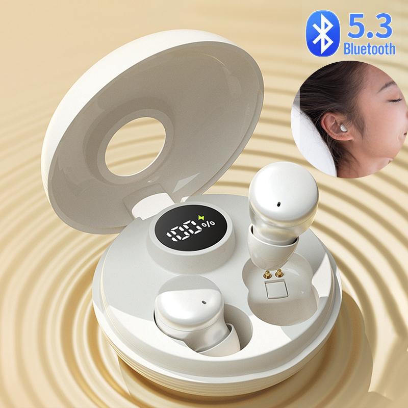 

C5 Шумоподавление сна Bluetooth 5.3 Гарнитура HiFi Стерео Беспроводные наушники-вкладыши Мини-невидимые наушники Басовые наушники для всех телефонов