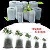 Biodegradable Non woven Grow Bags 100pcs Nursery Bags for Sustainable Planting