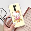 KT62 Cute Hello Kitty Case for Samsung A04 A14 A23 A34 A54 M23 M33 M52 M53 Realme 10 9 C30S C35 C55 VIVO Y02S Y21 Y33S Y51 X80 Pro Clear Cover