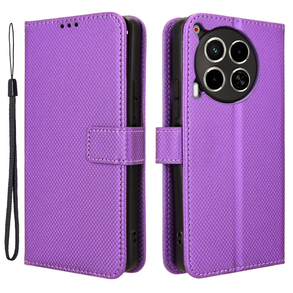 Etui dla TECNO Camon 30 4G CL6/Camon 30 5G CL7 Skóra PU Tekstura Diamentowa Pokrowiec Portfel na Telefon