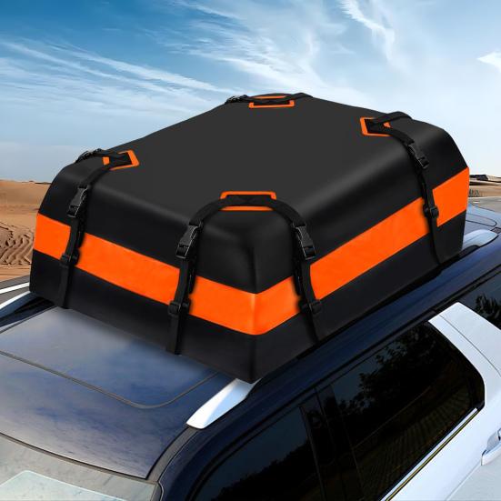 21 Cubic Feet Car Rooftop Cargo Bag with Anti-Slip Mat Waterproof Auto Roof Top Luggage Storage Bag Traveling Car Roof Top Carrier Bag