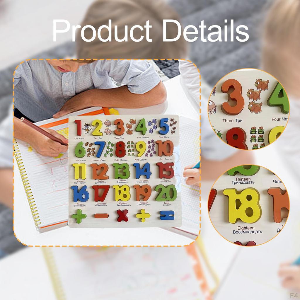 Set Color Recognition Board Game Blocks Early Learning Toys Kids Ages 3-5 Preschoolers