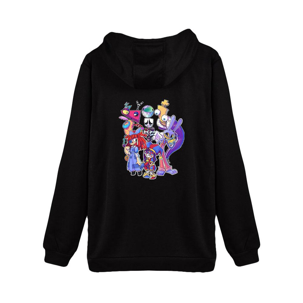 Móda Top s kapucí Dámské Pánské The Amazing Digital Circus Anime Potisk Bunda na zip Hip-hop Street Sports Pár Neformální Volná Mikina