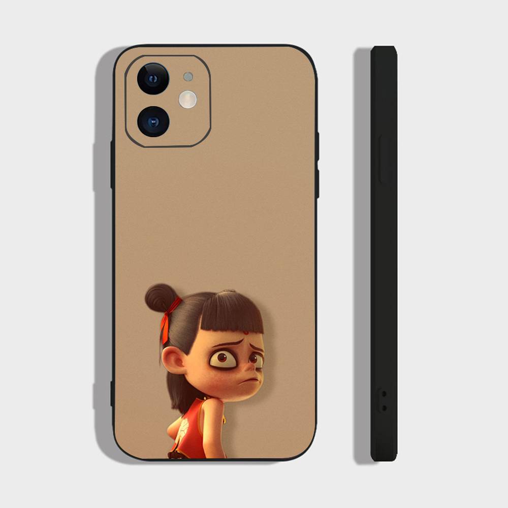 

Animated Movie Nezha Phone Case For IPhone 17 Air 16 15 14 13 Pro Max 11 12 Black Silicone Cover IPHONE 13
