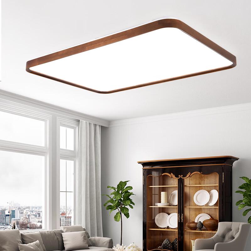 Nordische Holz-LED-Deckenleuchte