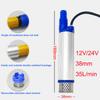 Elektrická palivová pumpa 38mm Přenosná Mini Pro čerpání naftového oleje Vodní přenosová pumpa Kempování Rybaření Ponorné čerpadlo 35L/min 12V 24V