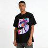 Cyber Girl Print T-shirt Cool Number 5 Graphic Top Street Style Loose Casual Daily Wear Pure Cotton T-shirt