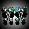 10Pcs Stainless Steel Belly Button Piercings Navel Earrings Gemed Goth Belly Rings Piercing Ombligo Punk Body Jewelry Women Men