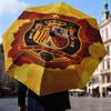 1PC Spanish National Emblem Printed Umbrella Folding umbrella, automatic umbrella 8-Frame for Travel, camping Fan gifts Christmas Gifts