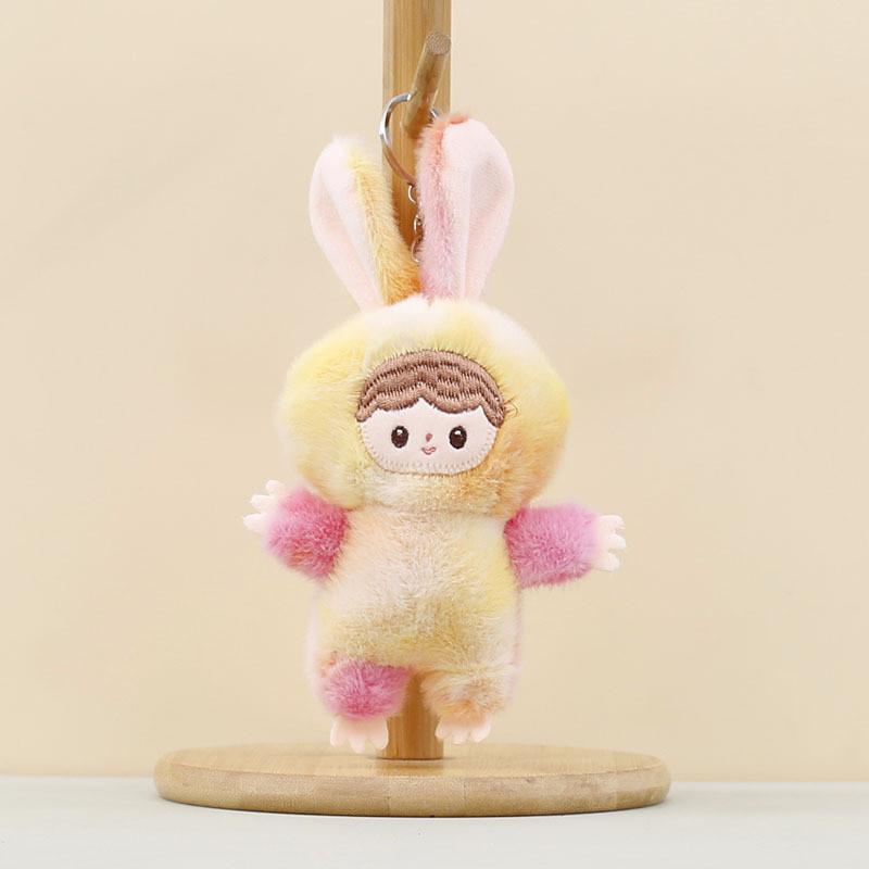 Plush Bunny Toy With Colorful Tiedye Design For Kids And Gift Collectors