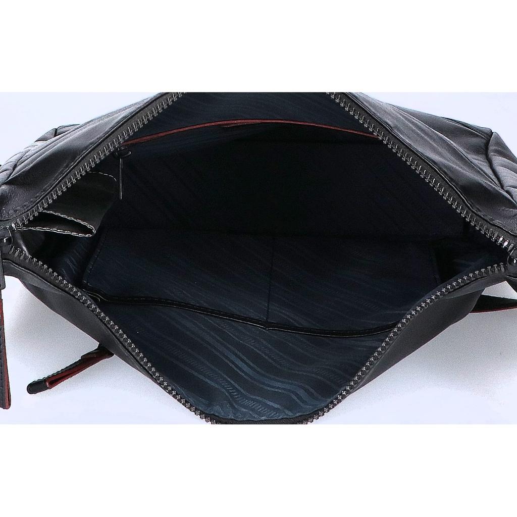 FUJITAKA Hawk 2WAY Leather Shoulder bag blackUsed