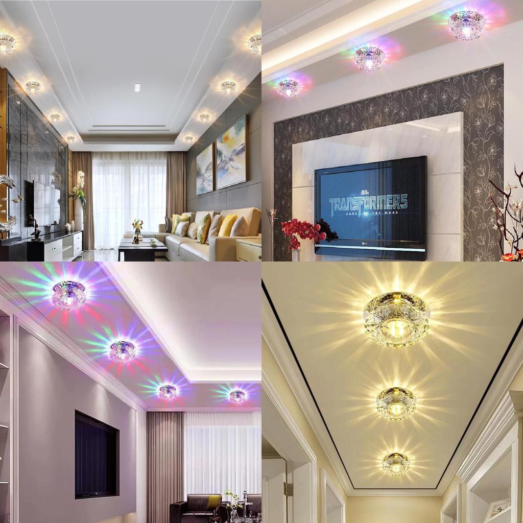 Stunning Crystal Led Recessed Downlight For Living Room Modern Ceiling Light Fixture