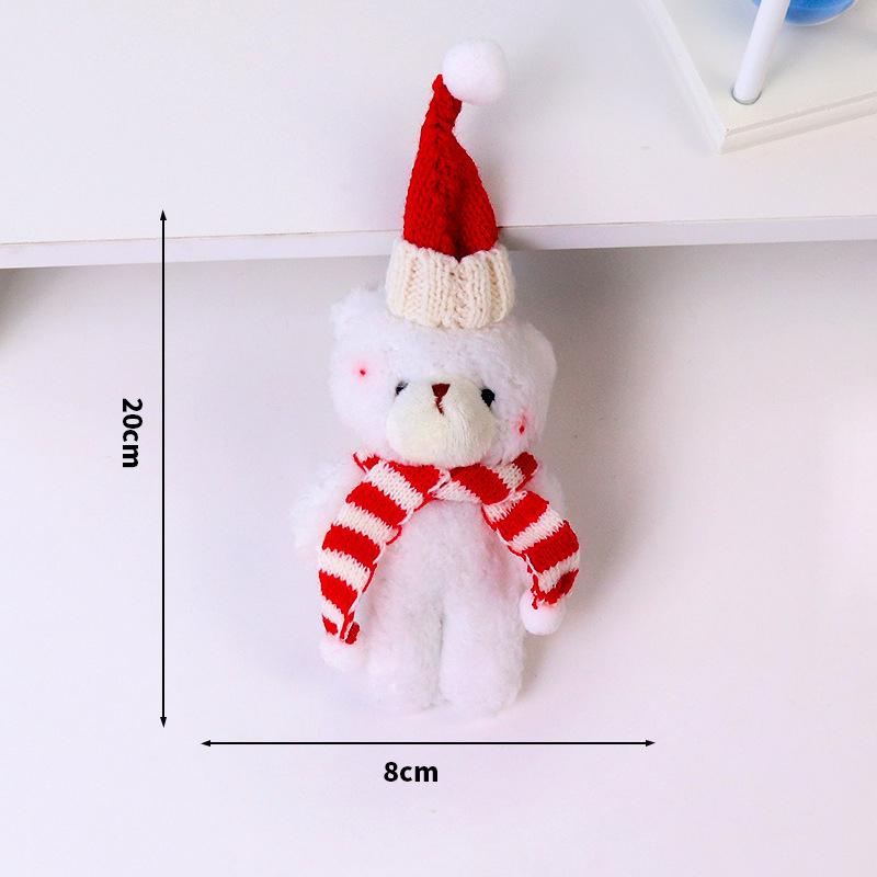 Christmas Cute Blush Joint Bear Bag Cute Clothing Accessories Bear Doll Pendant