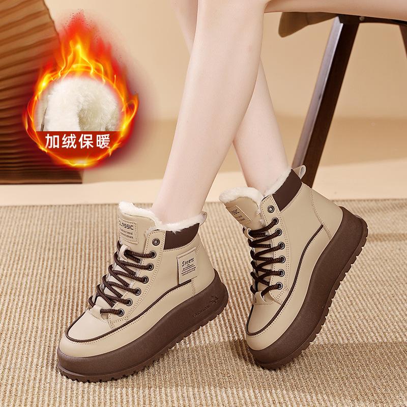 

Ботинки Мартин ботинки в британском стиле короткие ботинки весна и осень новая бархатная универсальная обувь на платформе женская обувь KT 35 хаки