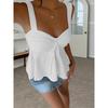 Summer New Women's Sexy Y2K Cami Top, Casual Versatile Sleeveless Tank Top for Women, Crossborder Fashion Outfit