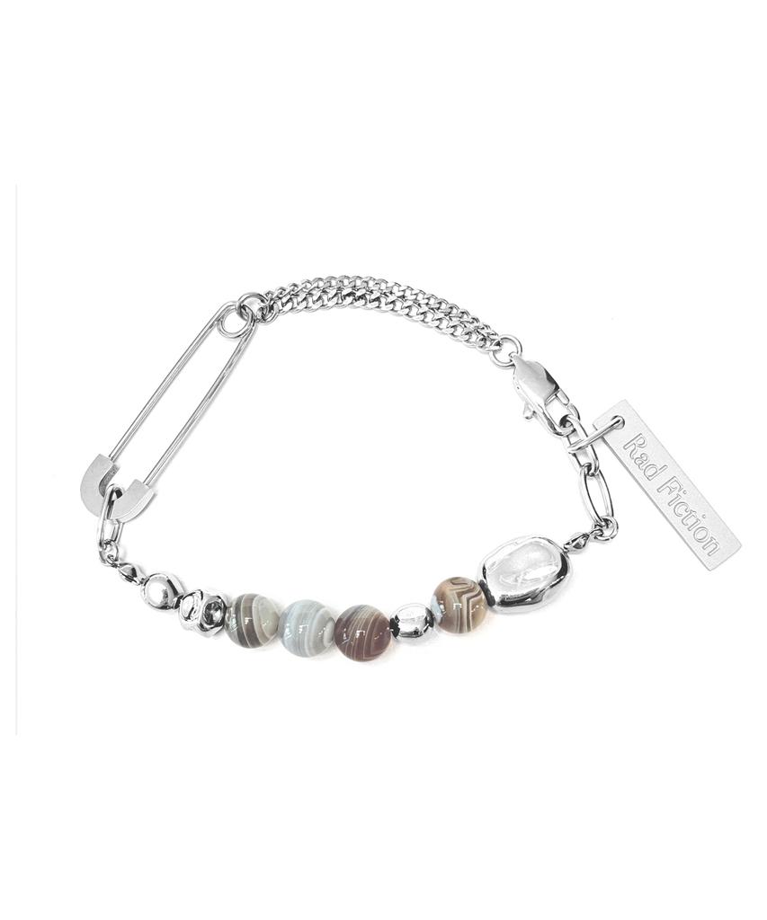 Rad Fiction Evor Oval Pin Gemstone Bracelet / Pale Planet