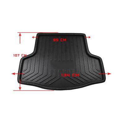Für Nissan Versa Almera Sunny Latio Limousine 2012-2018 Auto-Fußmatten Kofferraum Hinten Wasserdichte Teppiche Schmutzfangschale Ladeboden