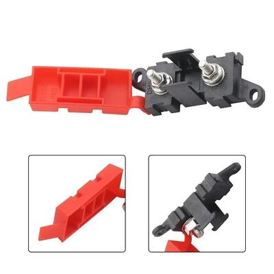 High Current Fuse Holder Auto Automotive Fuse Holder Red 200A Fuse Block Complete Package Efficient Wiring Organization