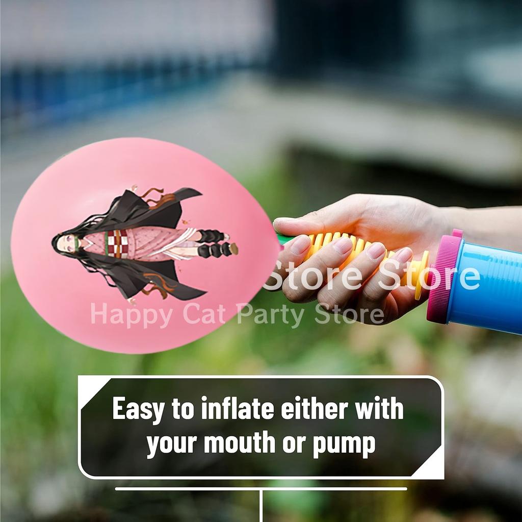 Demon Slayer Latex Balloons Happy Birthday Party Decoration Kimetsu no Yaiba Balloon Baby Shower Kids Favor Gift Party Supplies