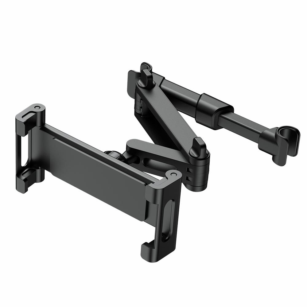 Telescopic Car Headrest Phone Holder Mount for Back Seat, 360° Rotating Tablet Stand Bracket for Kids Watching 5-13 Inch Devices