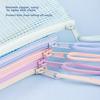 Deli 5 A4 Grid Zipper Pouches File Folders Student Subject Classification Bags Macaron Color Assortment 63481A