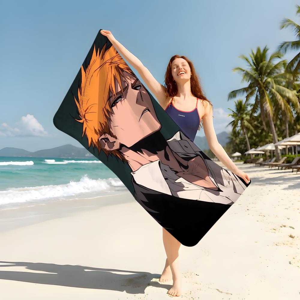 Anime B-Bleach Towel Beach Blanket Towel For Travel Gym Shower Luxury Lightweight Camping Pool hot