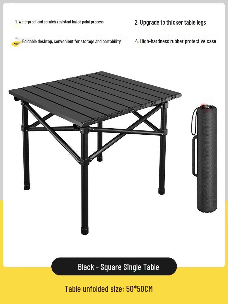 Portable Folding Table and Chair Set for Camping, Picnics, Beach, Barbecue, Car, or Sketching