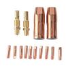 14 pz Accessori Saldatrice Mig Ugello Saldatura a Filo Ugelli Gas Ugello Rivestito 21-50 Diffusore Gas 35-50 Ugelli 11-35