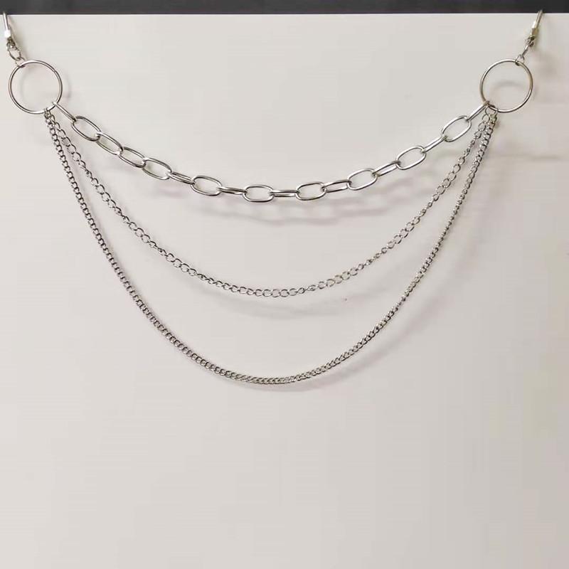 Simple Multi-layer Tassel Geometric Retro Body Chain Personalized U-shaped Thick Chain Versatile Waist Chain