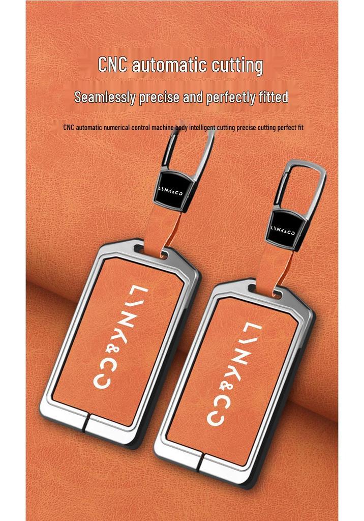 Metal Protective Shell for Lynk & Co Card Key: Anti-fall, High-end with Buckle & Hanging Bag
