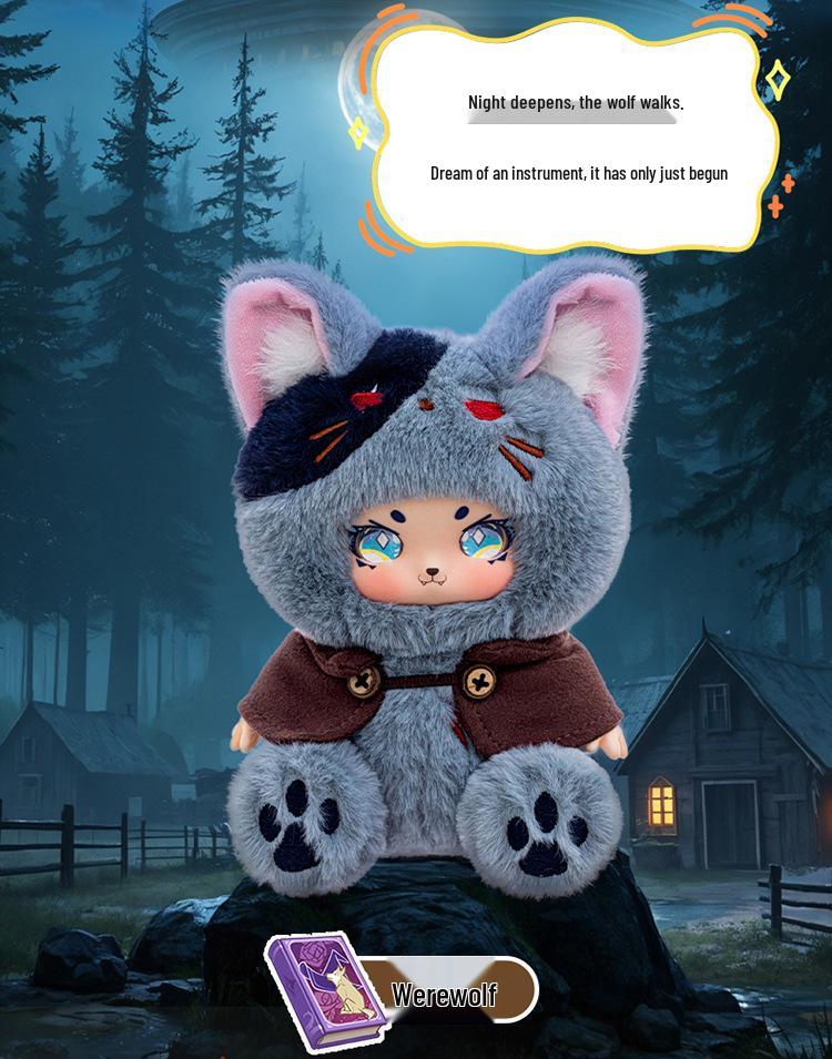 Werewolf Series Cute Vinyl Doll Plush Toy Pendant - Trendy Gift for Girls