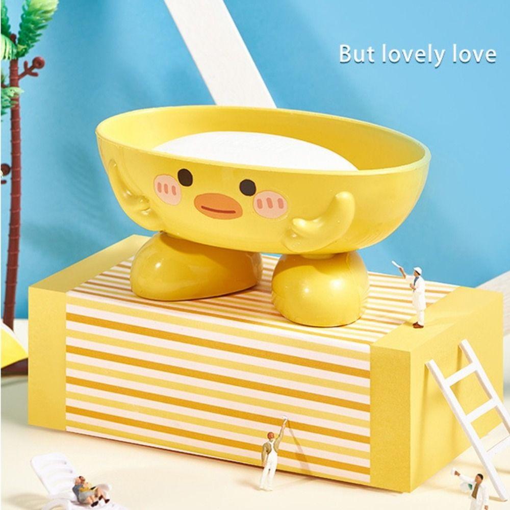 

Drainable Storage Rack Little Yellow Duck Soap Container New Soap Box Holder