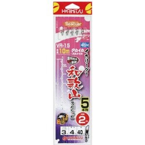 HARIMITSU Squid Leader Wakayama Special, 5-piece, 10m, #3 Fluorocarbon, VR-15