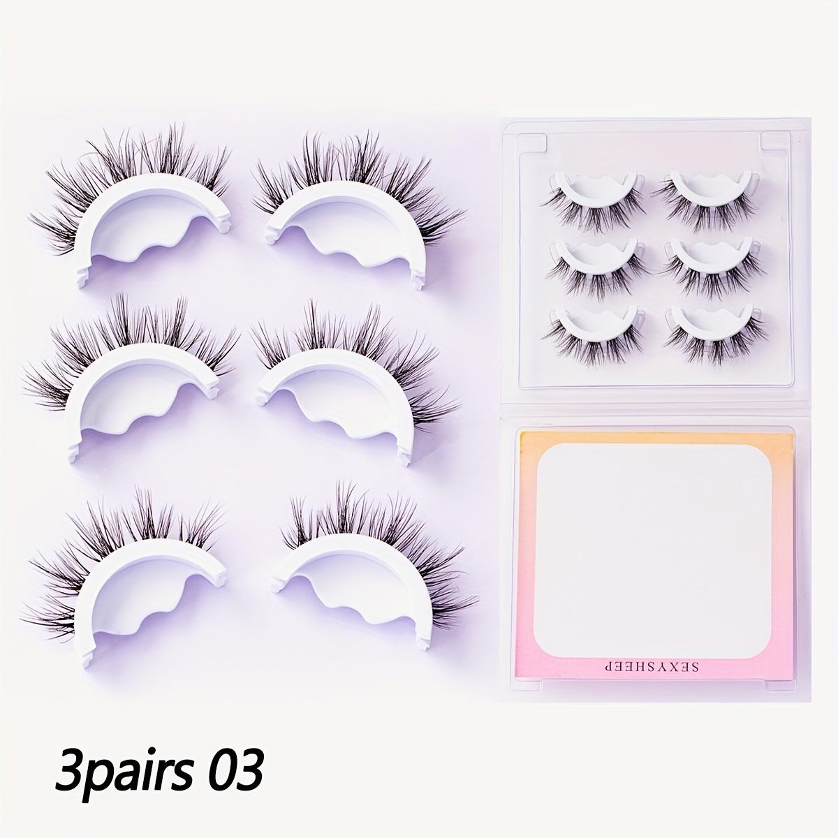 

Glue-free False Eyelashes Lightweight and Natural Look Perfect Fluffy for Beginners Reusable MIX 3
