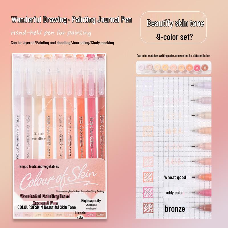 Blue Fruit Large Capacity Journal Pen Set - 234 Colors for Art, Doodling, Fluorescent, Neutral, Acrylic Markers