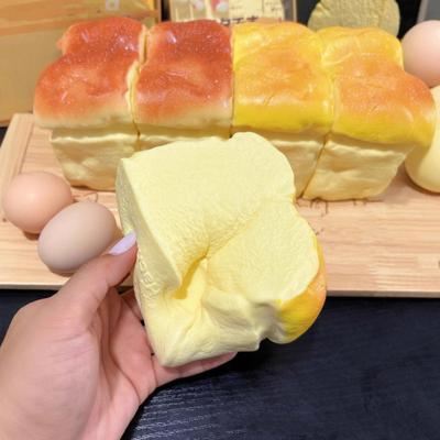 Artificial Fake Bread Squeeze Toy Scented Soft Slow Rising Toy Realistic Bread Shaped Fidget Toy for Anxiety Stress Stress