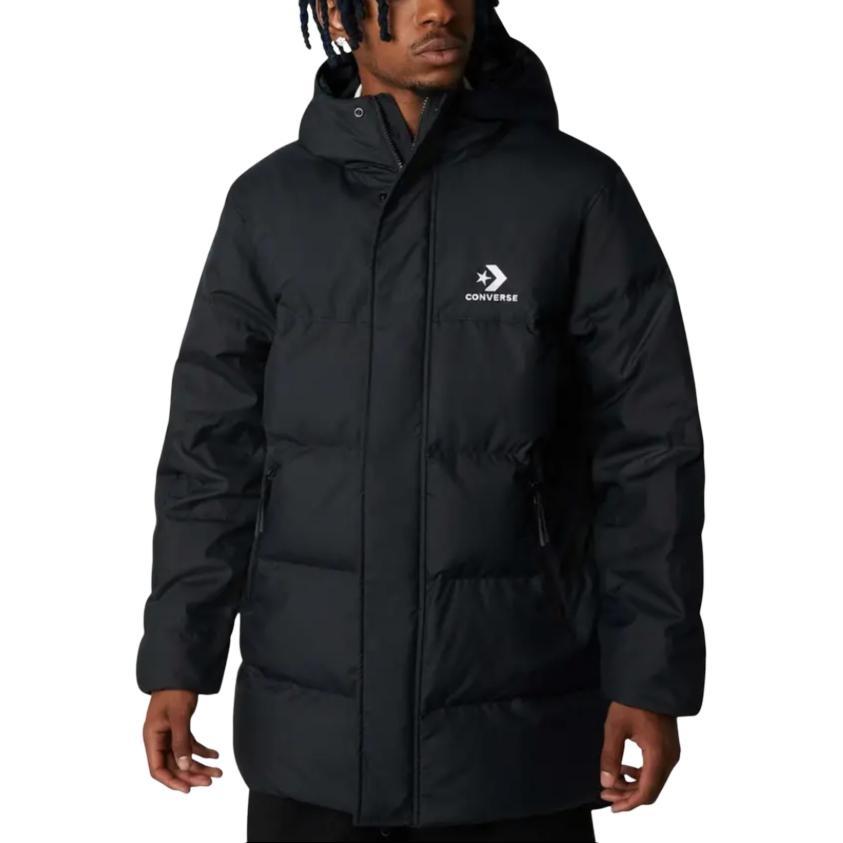 Converse Mid-Length Winter Down Jacket Asia Sizing 'Black' Men's 10023754-A01