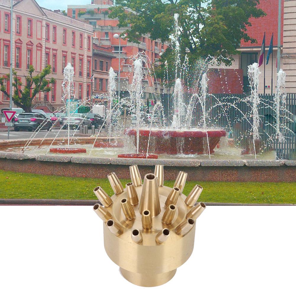 DN40 Female Thread Fountain Nozzle 3 Layer Scattering Landscape Spray Head for SPA Pool