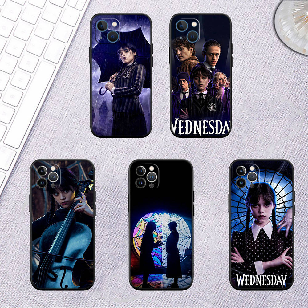 Чехол «Среда Аддамс» для iPhone 8 11 14 Moto G9 G10 G60 Samsung Galaxy ...