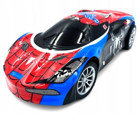 Samochód Sportowy Spiderman Zdalnie Sterowany Auto Na Pilota R/C Światła