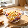 Beaded Edge Transparent Glass Dessert Bowl