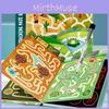 Puzzle Maze Book For Focus Training Paper Toy Logic Brain Games For Kids And Adults