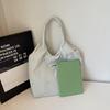 Women's Tote Bag Large Capacity Underarm Bag Bow Embroidery Shoulder Bag