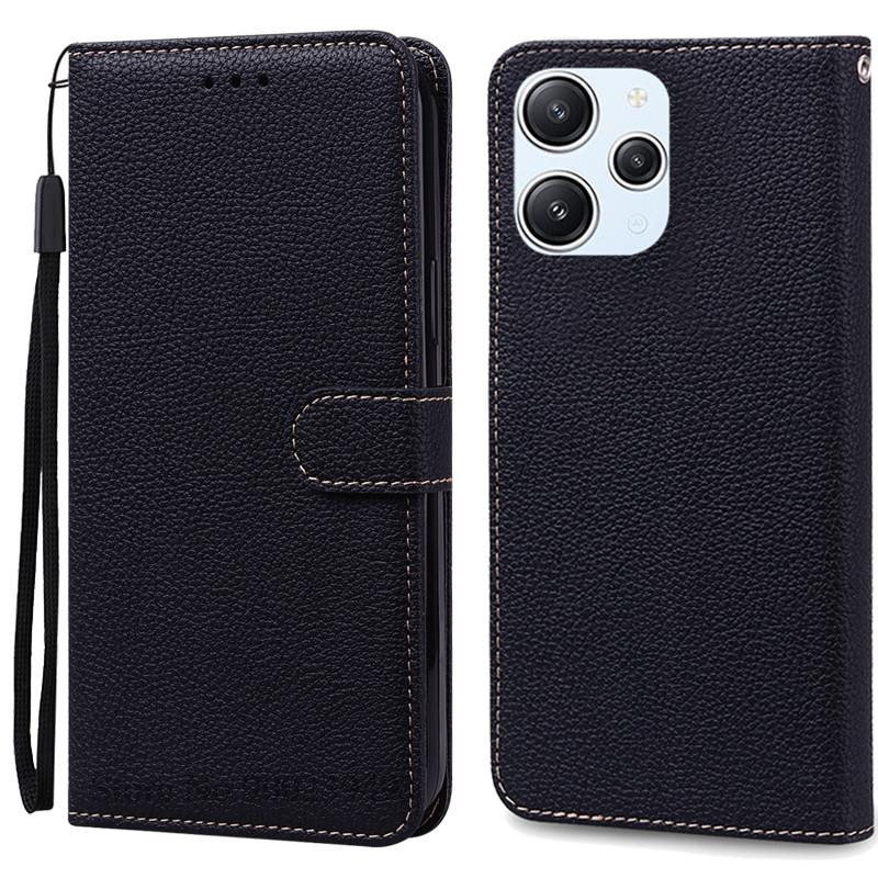 For Xiaomi Redmi 12 Case Silicon Leather Wallet Flip Case For Redmi 12 4G Cover Protector Phone Case for Redmi 12 5G Coque Funda