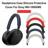 Kopfhörerhülle Kopfhörer Schutzhülle Silikon Ohrmuschel Schale Abdeckung Headset Kopfbügel Hülle für Sony WH-1000XM5 Kopfhörer