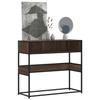 VidaXL Console Table Brown Oak 90x35x80 Cm Engineered Wood, Table, Side Table, Hallway Table, Entrance Table, 849173